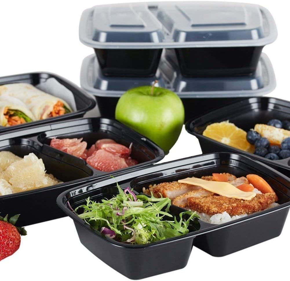 Henshow Meal Prep Container, 1000 ml Premium wiederverwendbare BPA-freie Lunchbox mit Deckel, mikrowellen-, gefrier- und spülmaschinenfest – Bild 4