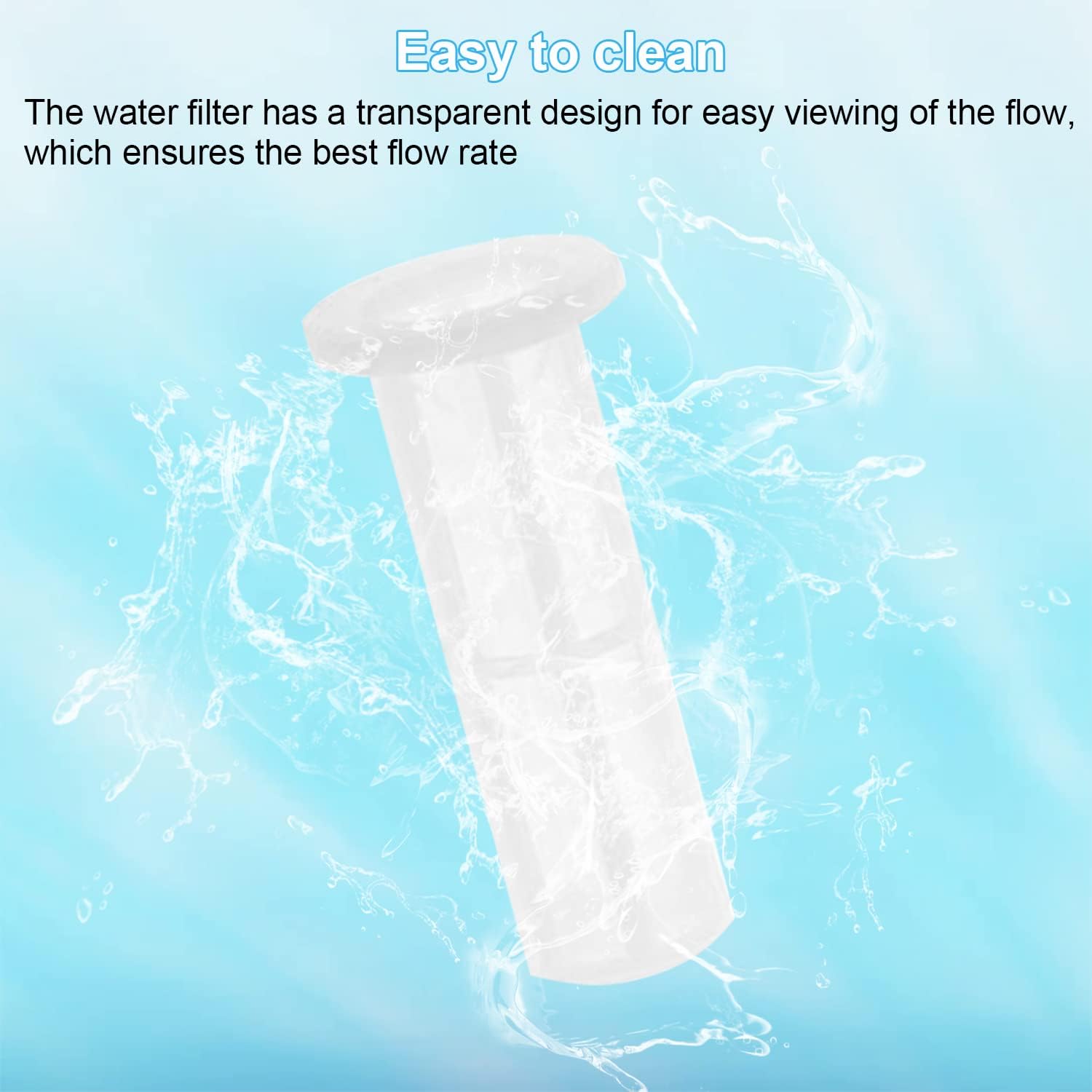 Wasserfilter-Set, 3/4 Zoll Wasservorfilter mit 6 Stück Filtereinsatz & 2 Schnelladaptern, für Hochdruckreiniger, Gartenbewässerung, Gartenpumpe, Wohnmobil, Haushalt (Schwarz) – Bild 5