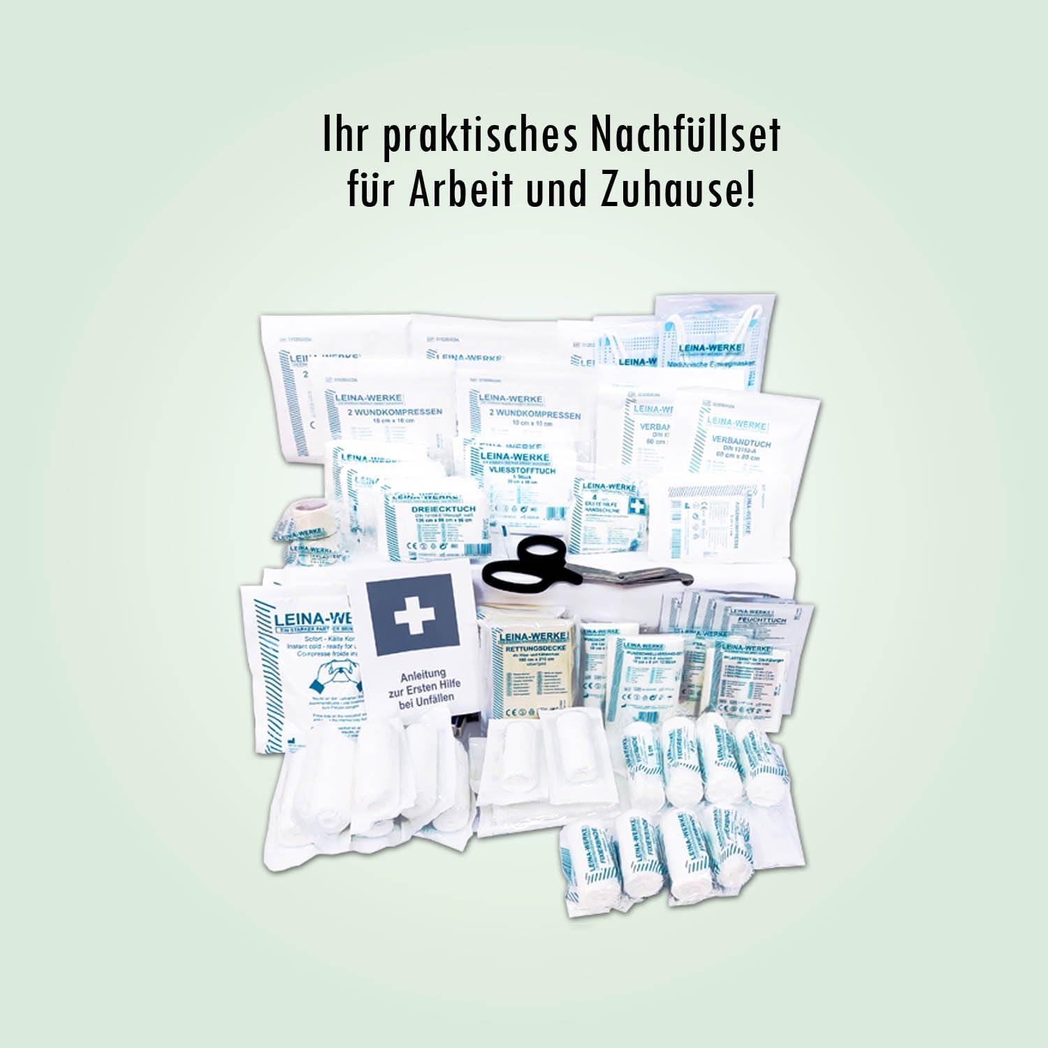 Großes Erste-Hilfe-Set, Füllung für Kita, DIN 13169, mit Kinderpflastern, Verbandsmaterial für große Kindergärten/Kindertagesstätten und Schulen – Bild 3