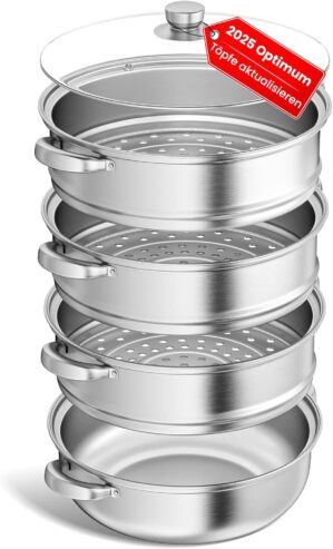 Dampfgarer zum Kochen – 28 cm Ede...