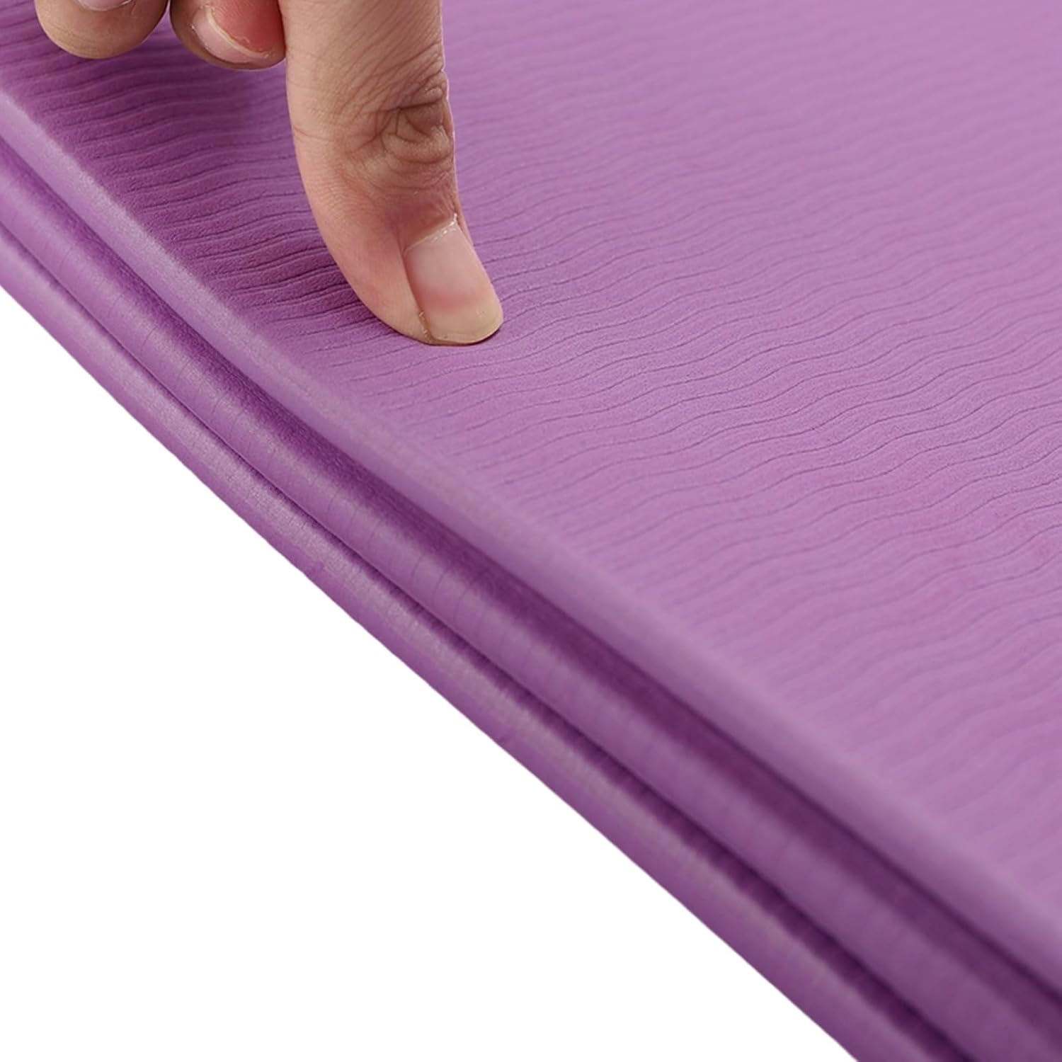 Faltbare Yogamatte, tragbare Fitnessmatte, Reise-Yogamatte, rutschfeste Sportmatte aus TPE für Pilates, Gymnastik, Training und Reisen, 183 x 61 x 0,5 cm – Bild 9