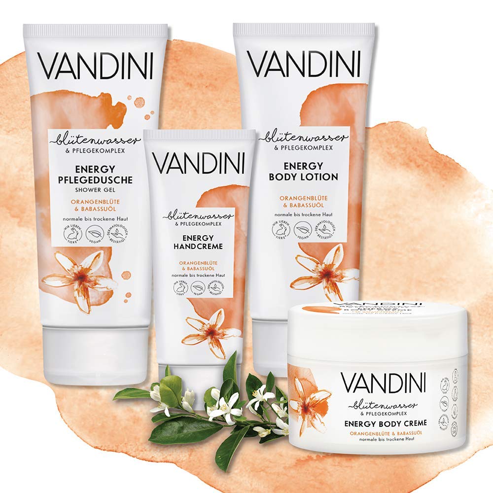VANDINI Energy Wellness Damen Geschenkset, Wellness Geschenkset mit Bodylotion, Duschgel & Handcreme, Pflegeset 662g – Bild 4