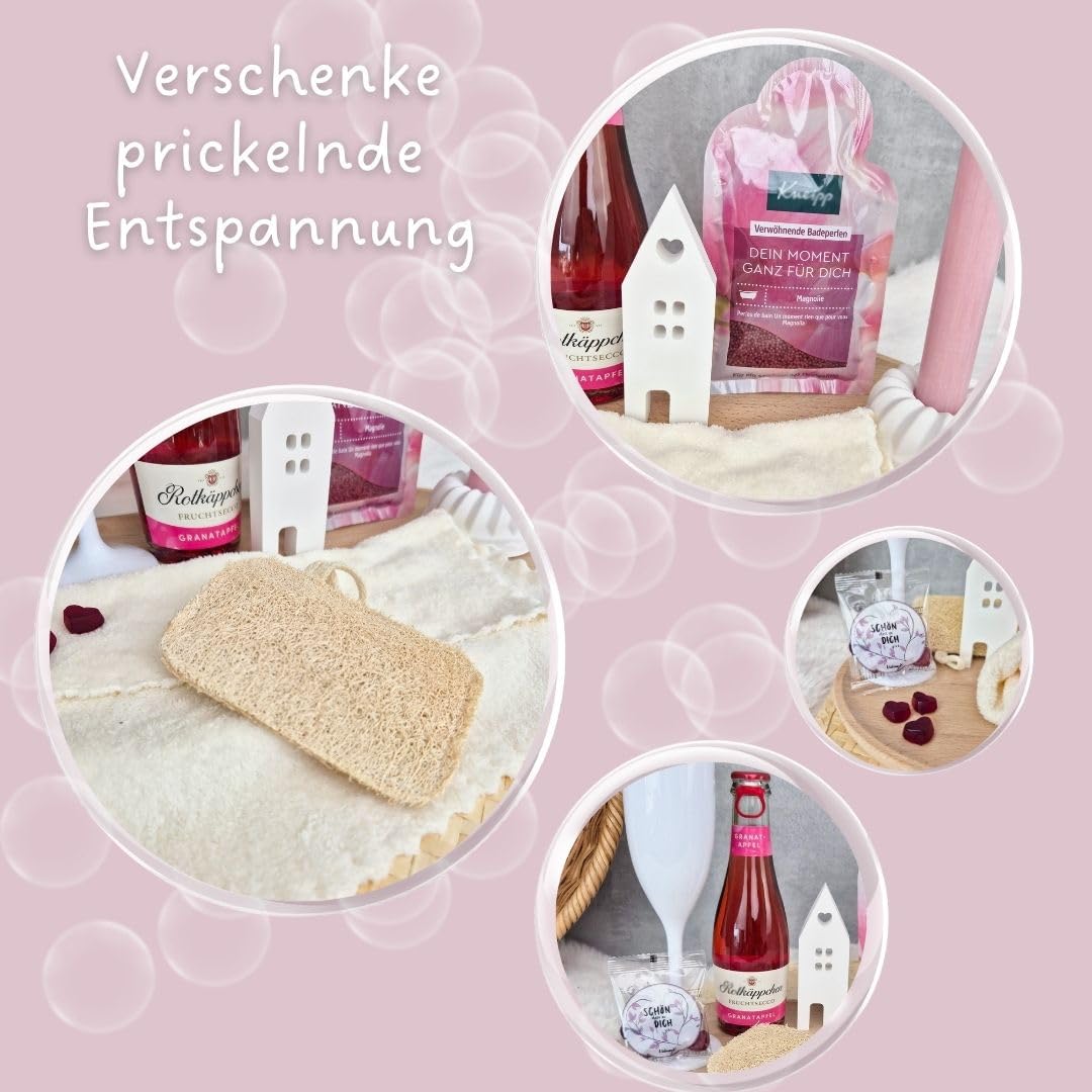 Wellness-Geschenkset für Frauen | Geschenkkorb Kleine Auszeit Geschenk Frau | Entspannungsgeschenk | Geschenke für Freundin | Geburtstagsgeschenk Frauen – Bild 5