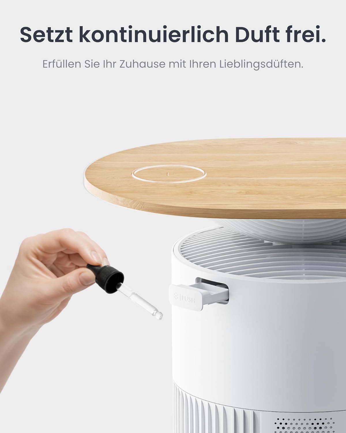 SwitchBot-Luftreiniger mit App-Steuerung und Nachtlicht, CADR 400 m³/h bis zu 83㎡ Raum, HEPA-Filter entfernt 99,97 % Schimmelstaubpollen – Bild 9