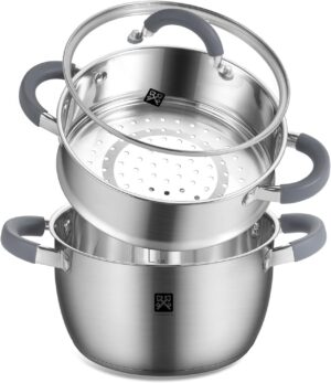 Dampfgarer 20 cm mit Glasdeckel, Da...