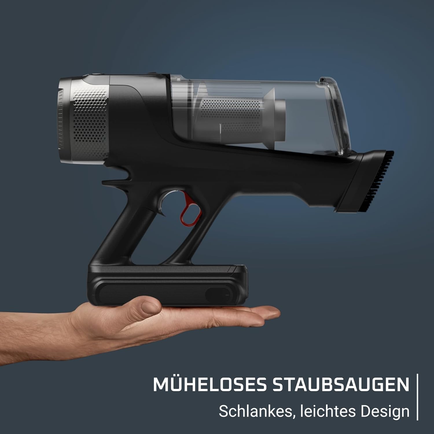 Rowenta X-Force Flex 12.60 Neo Akku-Staubsauger, nur 1,6 kg als Handstaubsauger, 150 Luftwatt, 60 Minuten Laufzeit, Flexrohr, digitale Kontrollanzeige, LED-Beleuchtung, schwarz, RH9L55E0 – Bild 6