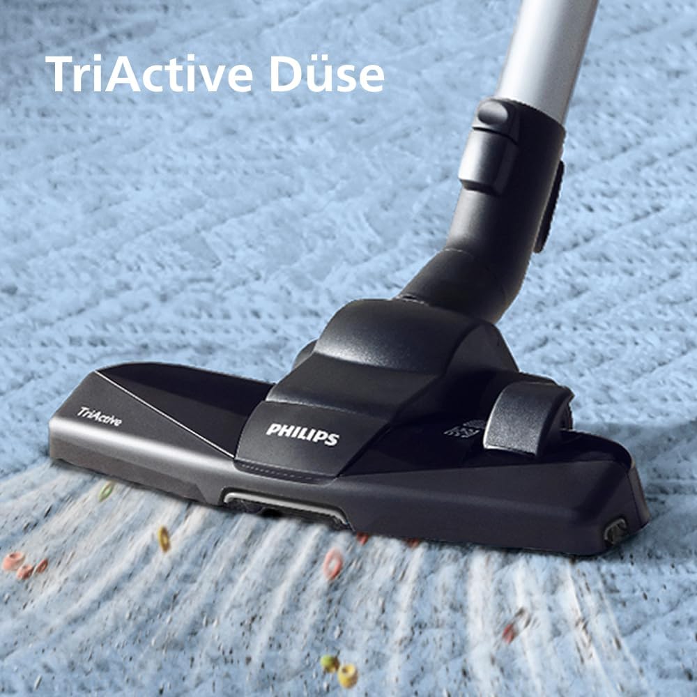 Philips PowerPro Kompaktstaubsauger – leicht, beutellos, 900 W Saugleistung, TriActive-Düse für Hartböden und Teppiche, Allergie-H13-HEPA-Filter, PowerCyclone 5-Technologie (FC9332/09) – Bild 3