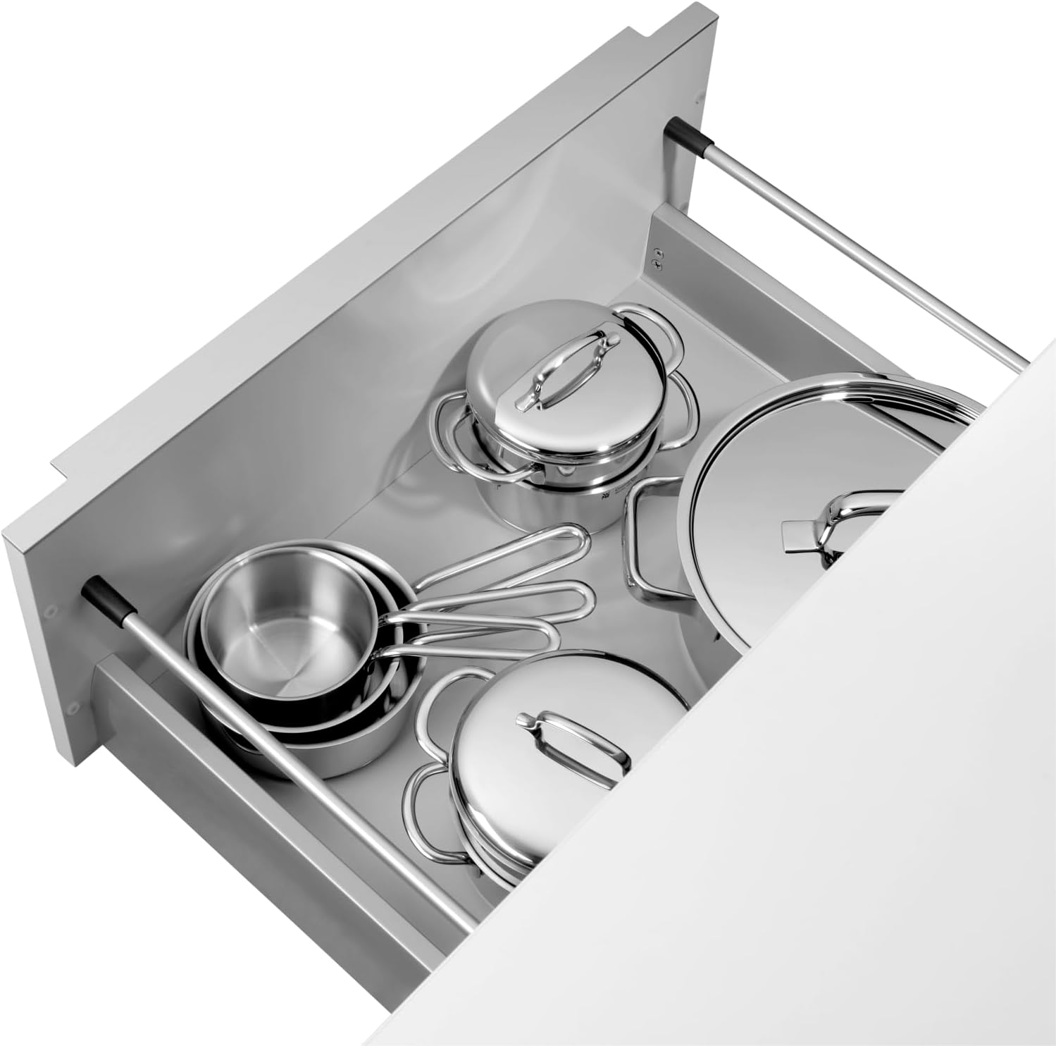 WMF Mini Vorteils Topfset klein Induktion, 5-teilig, Kochtopfset mit Metalldeckel, Cromargan Edelstahl, stapelbares Topfset, ideal für kleine Portionen – Bild 3