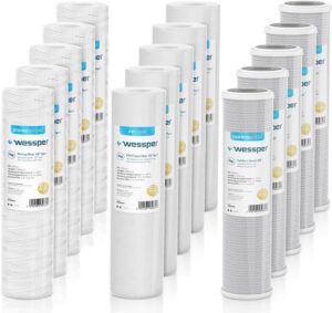 Wessper Set mit 15 Wasserfiltern, 1...