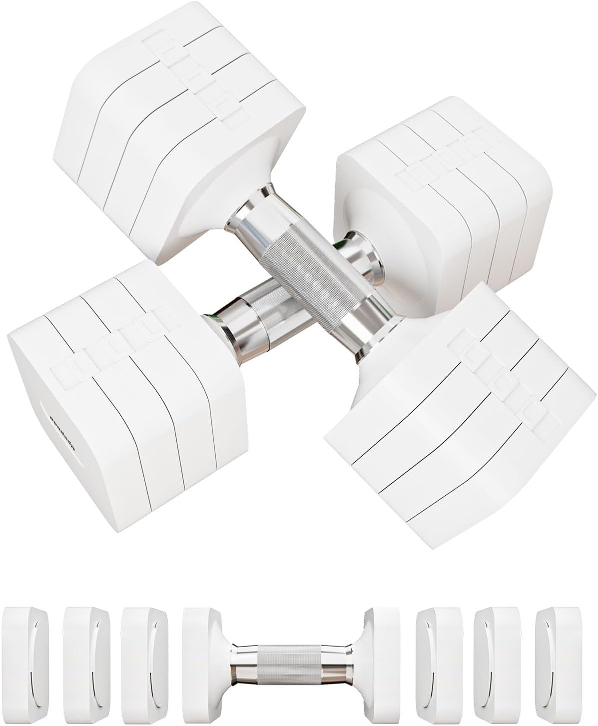 10 kg Hanteln verstellbar, 4-in-1 Hanteln verstellbar für Damen Herren, Hantel-Set, Hantel-Set für Zuhause, Fitnessstudio, Training, Krafttraining, Workout