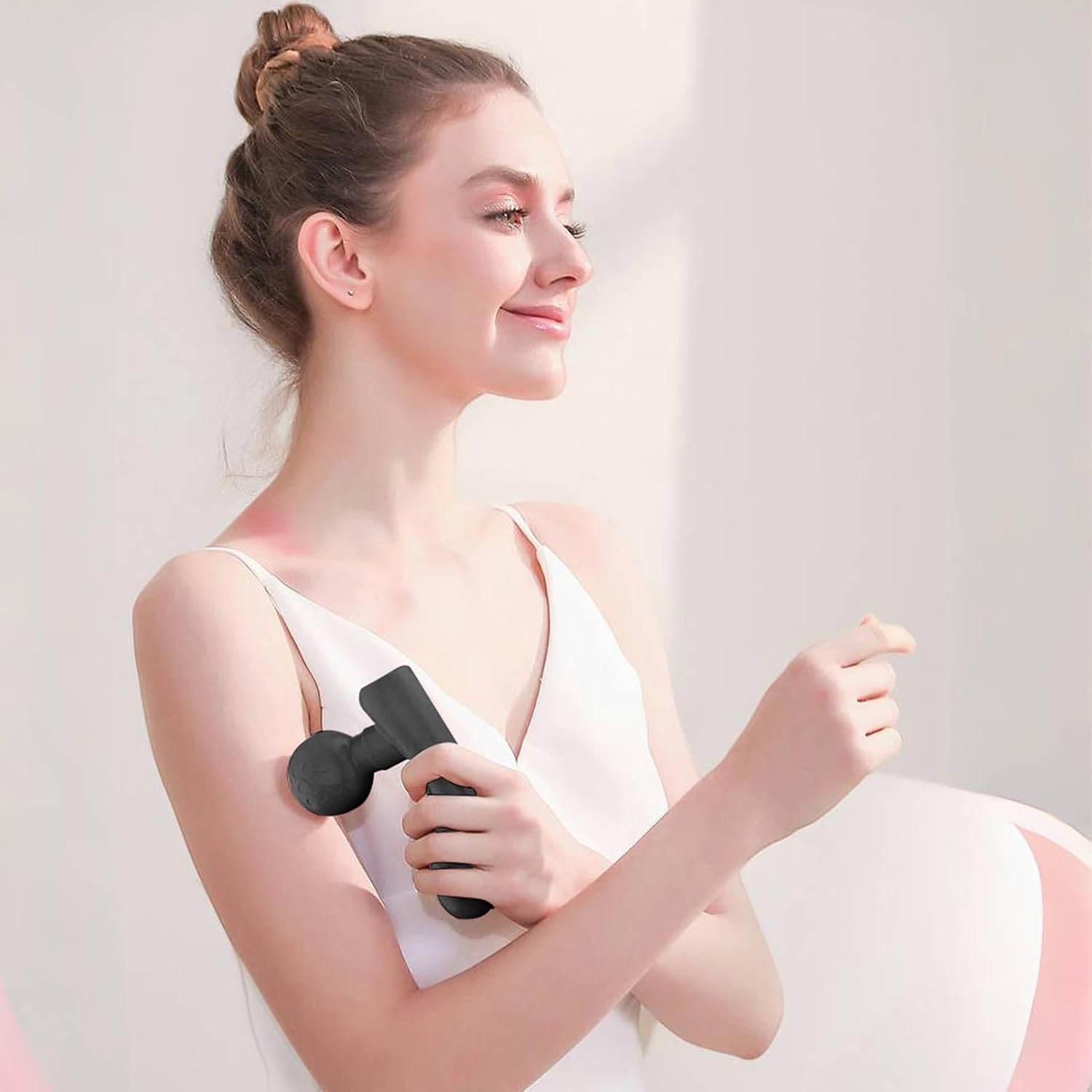 Muskelmassagegerät – Tragbares elektrisches Doppelkopfmassagegerät, Leises Muskelentspannungsgerät, Gesundheitsmassagegerät | Entspannungsgerät Für Sportler, Frauen Und Männer Vor Und Nach Dem Trainin – Bild 2