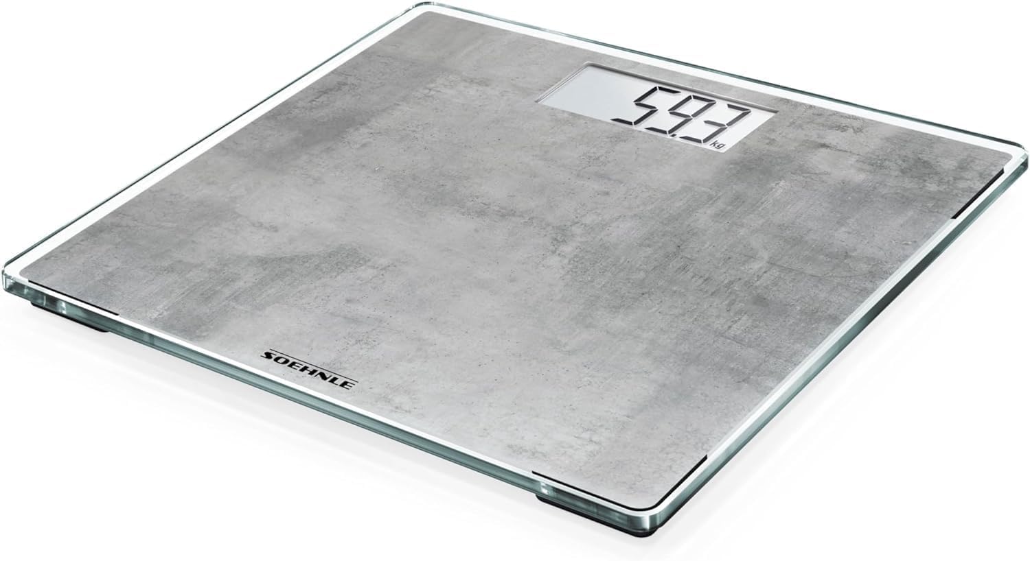 Soehnle Style Sense Kompakte Digitalwaage für 300 Personen, grau