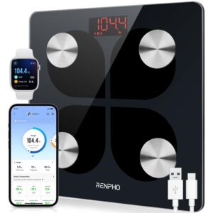 Renpho Körperfettwaage, Bluetooth-...