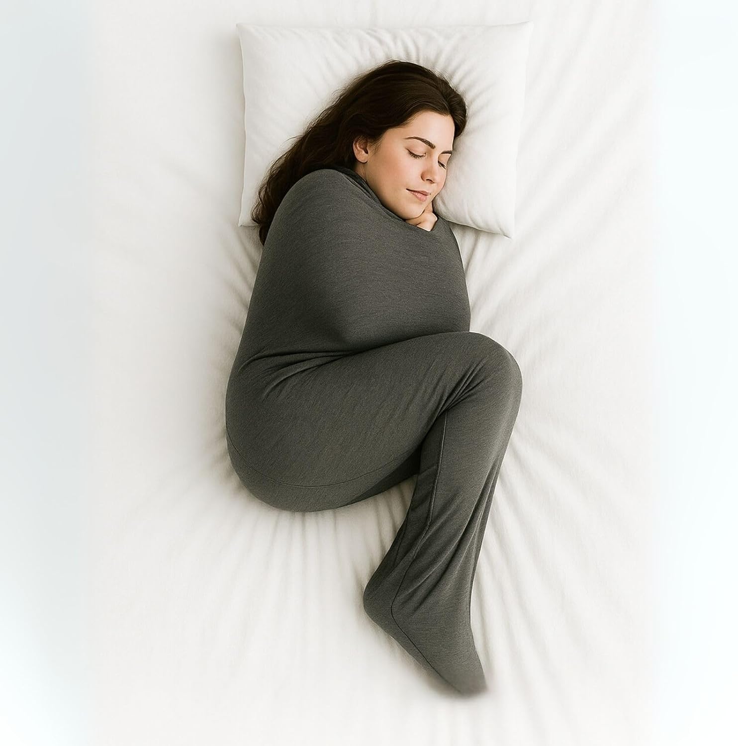 Rivello Somnia Schlafdecke – sanfte Kompression wie eine Umarmung | Ultraleicht und atmungsaktiv | Alternative zur Gewichtsdecke | Für Erwachsene und Kinder | 4 Größen (S - 145 cm)