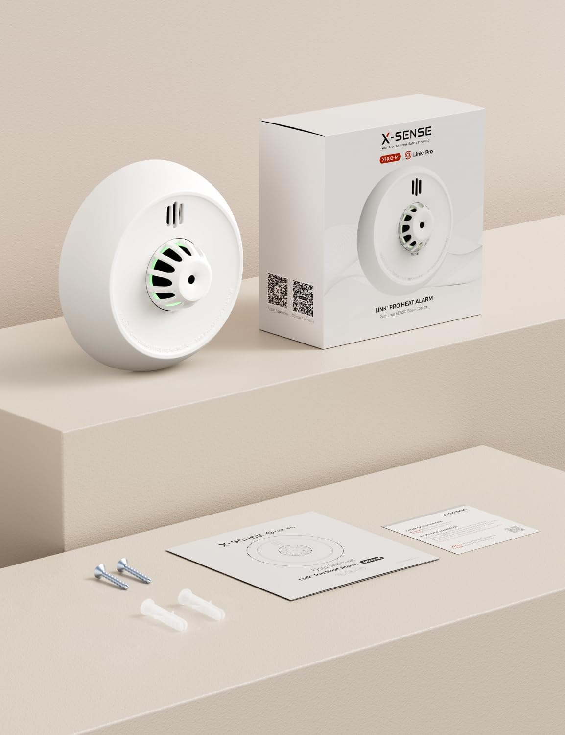 X-Sense Kabelloser, vernetzter Wärmemelder mit versiegelter 10-Jahres-Batterie und einfacher Installation, Wärmemelder kompatibel mit Basisstation, XH02-M, 1 Stück – Bild 8