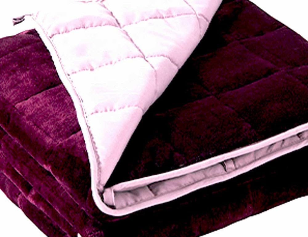 Gewichtsdecke 135 x 200 cm 6 kg Therapiedecke Entspannungsdecke Beere – Bild 2