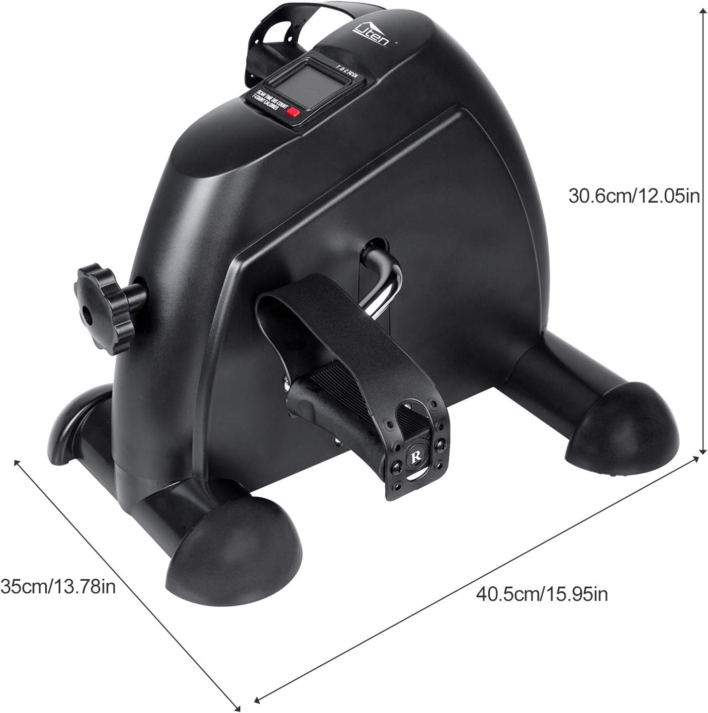 Mini Heimtrainer, Uten Heimtrainer Fitnessgerät mit einstellbarem Widerstand mit rutschfester Matte Mini Bike Arm und Beintrainer für Zuhause Büro Einstellbarer – Bild 6