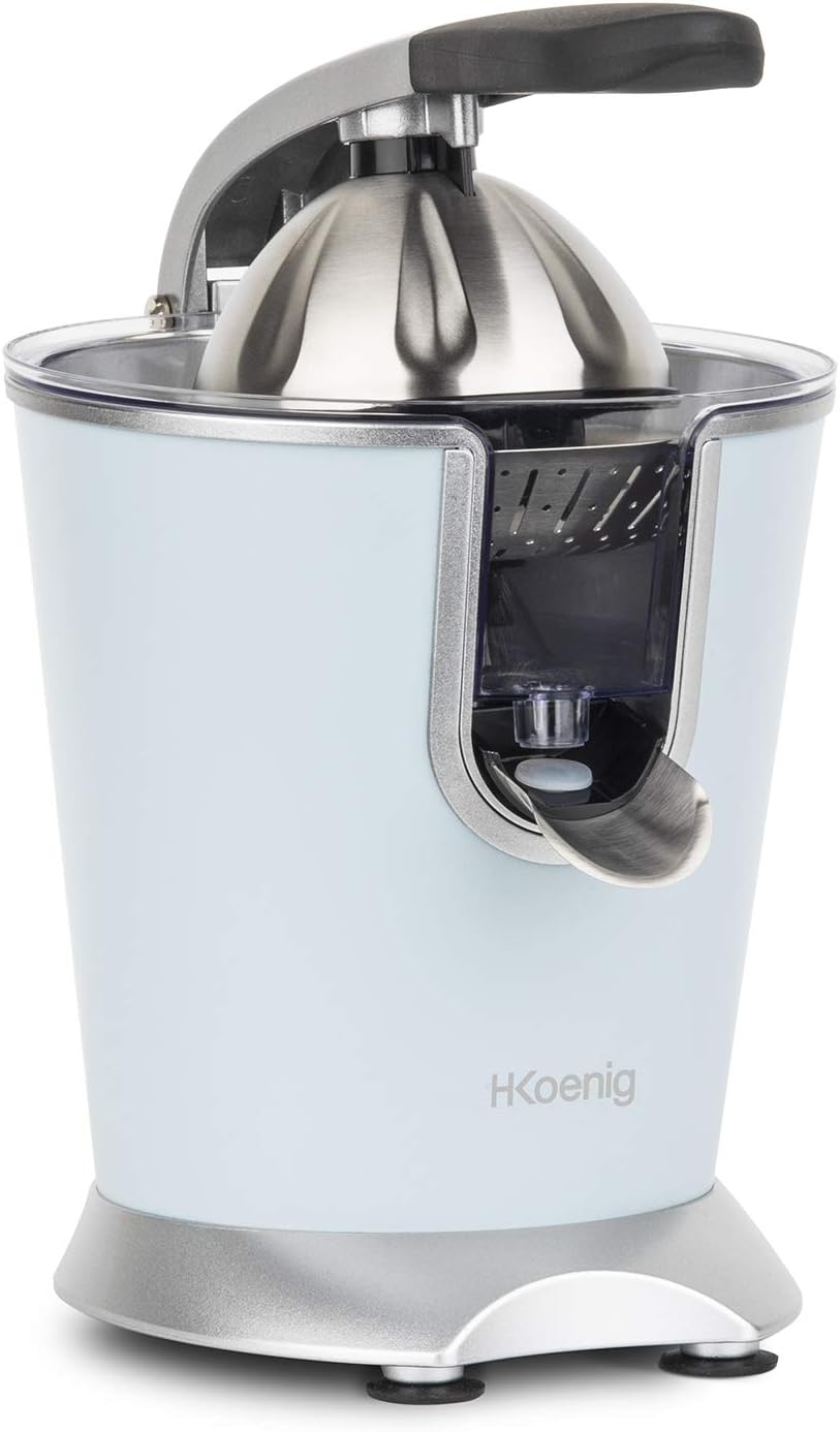 H.Koenig AGR88 Zitruspresse, professioneller elektrischer Hebel, grüner Matteffekt