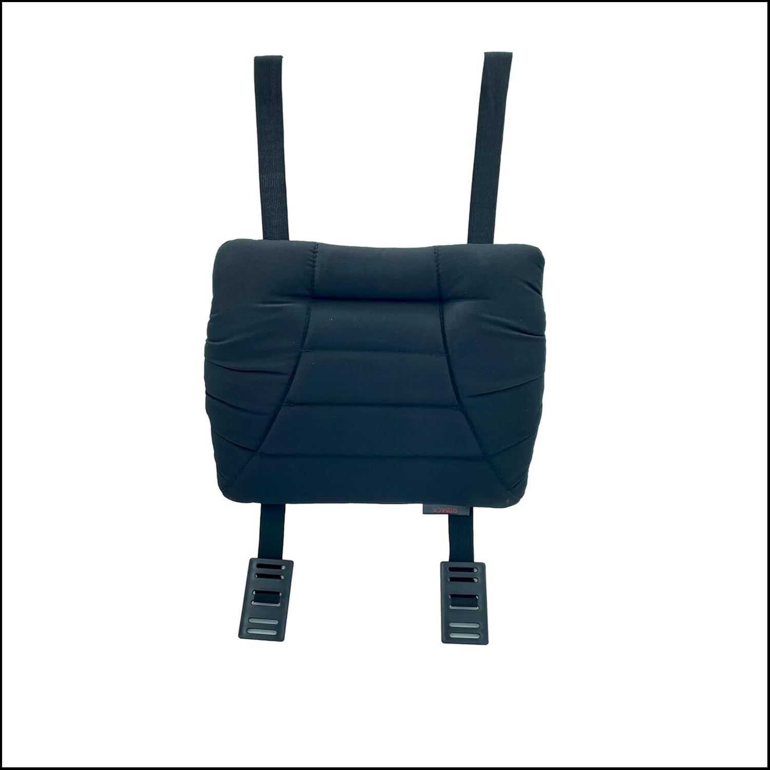 Sitwell Ergonomisches Rückenkissen, Rückenstütze, Lendenkissen mit universeller Befestigung, für fast alle Sitze geeignet, Stoff, Maße 30,5 x 26,5 x 3,5 cm – Bild 4