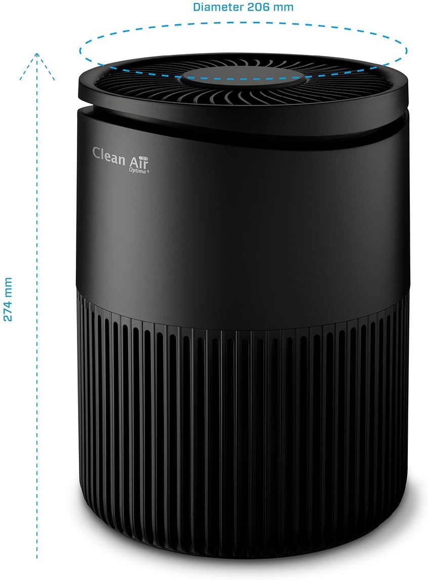 Clean Air Optima CA-503B Compact Smart – Intelligenter HEPA-UV-LED-Ionisator-Luftreiniger – Leiser Lüfter: – Bild 2