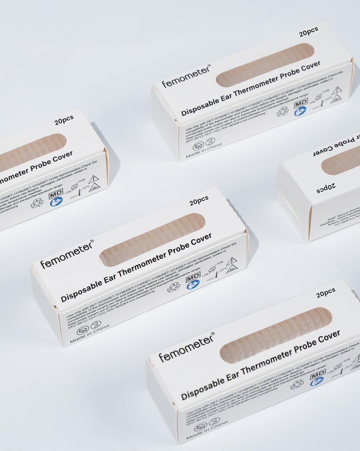 Fieberthermometer Ohr für Erwachsene und Kinder, hochpräzises 1-S-Ergebnis-Ohrthermometer, 30 Speicherabrufe, 3-Farben-Fieberalarm, mit 21 Einweg-Sondenhüllen und Aufbewahrungsbox (LCD transparent) – Bild 7