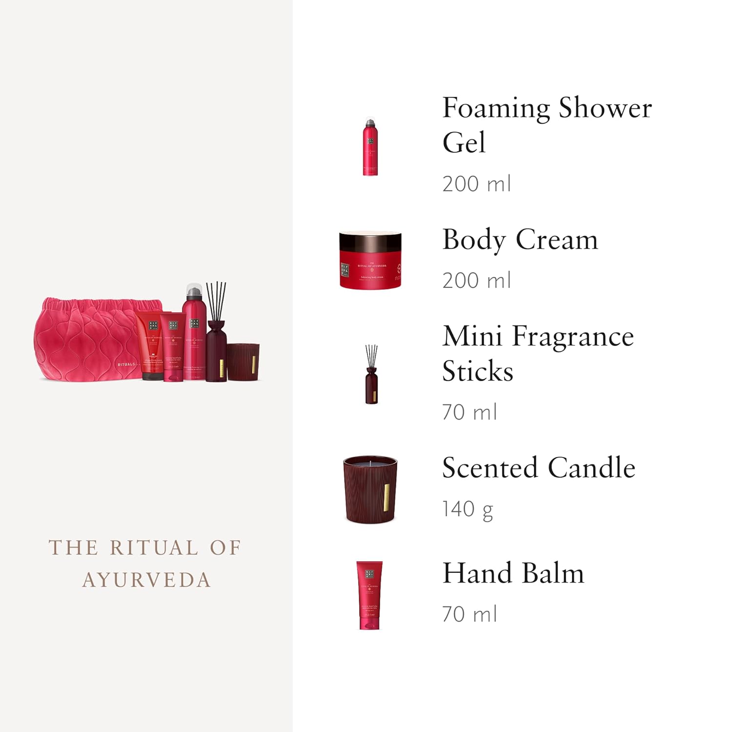 RITUALS The Ritual of Ayurveda Großes Geschenkset – Heim- und Hautpflegeprodukte mit indischer Rose und süßem Mandelöl, inklusive wiederverwendbarem Kulturbeutel – ein Selbstpflegeset zur Harmonisierung – Bild 3