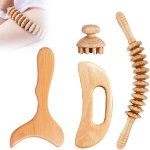 Faszienrolle Holz-Massagerolle mit ...