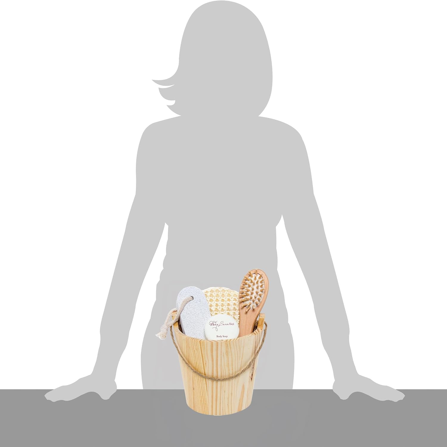 BRUBAKER Wellness-Set im Holzeimer 5-teilig – Bild 5