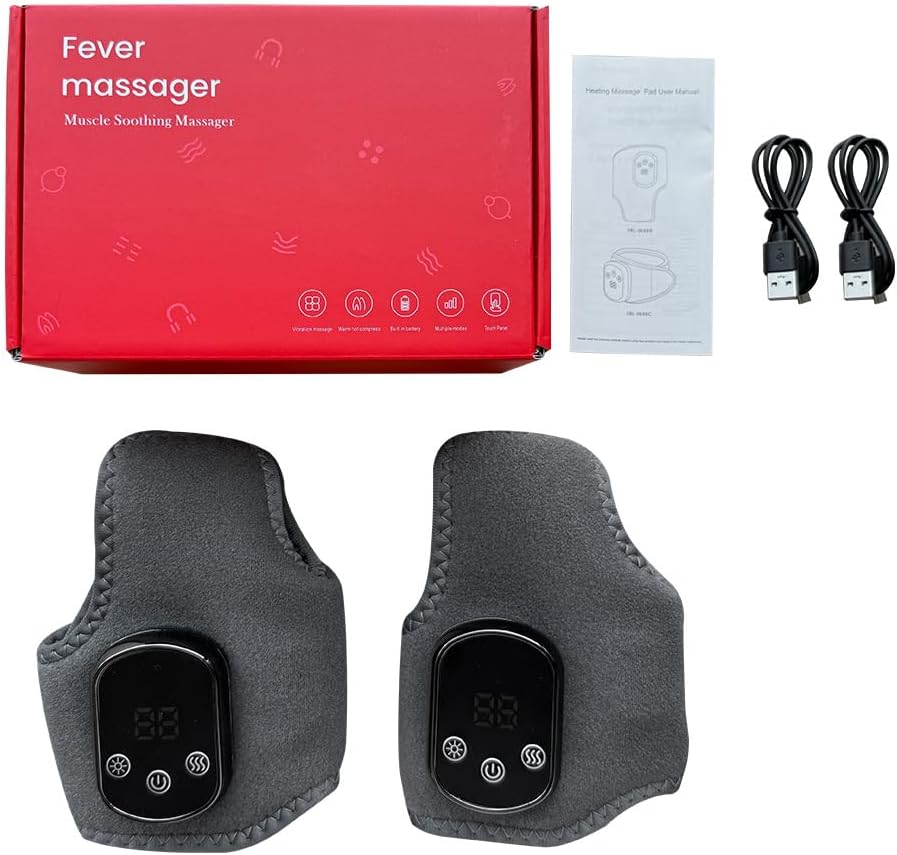 2er-Pack tragbares kabelloses 3-in-1-Fußmassagegerät – für Füße und Knöchel, mit Wärme und Vibration, Geschenk für Männer und Frauen – Bild 2