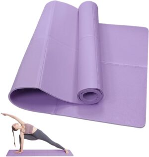 Faltbare Reise-Yogamatte, 6 mm, rut...