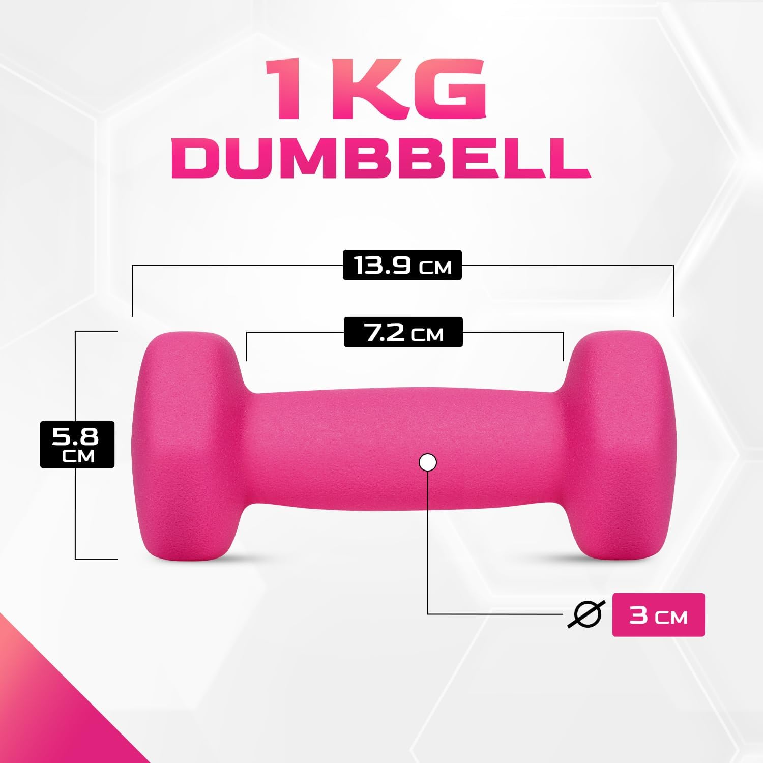 Yes4All Neopren Hanteln Set Gewichte, 2er-Sets, 1kg, 1,5kg, 2kg, 3kg, 4kg, 5kg, Hanteln Set für Krafttraining Yoga Pilate – Bild 2