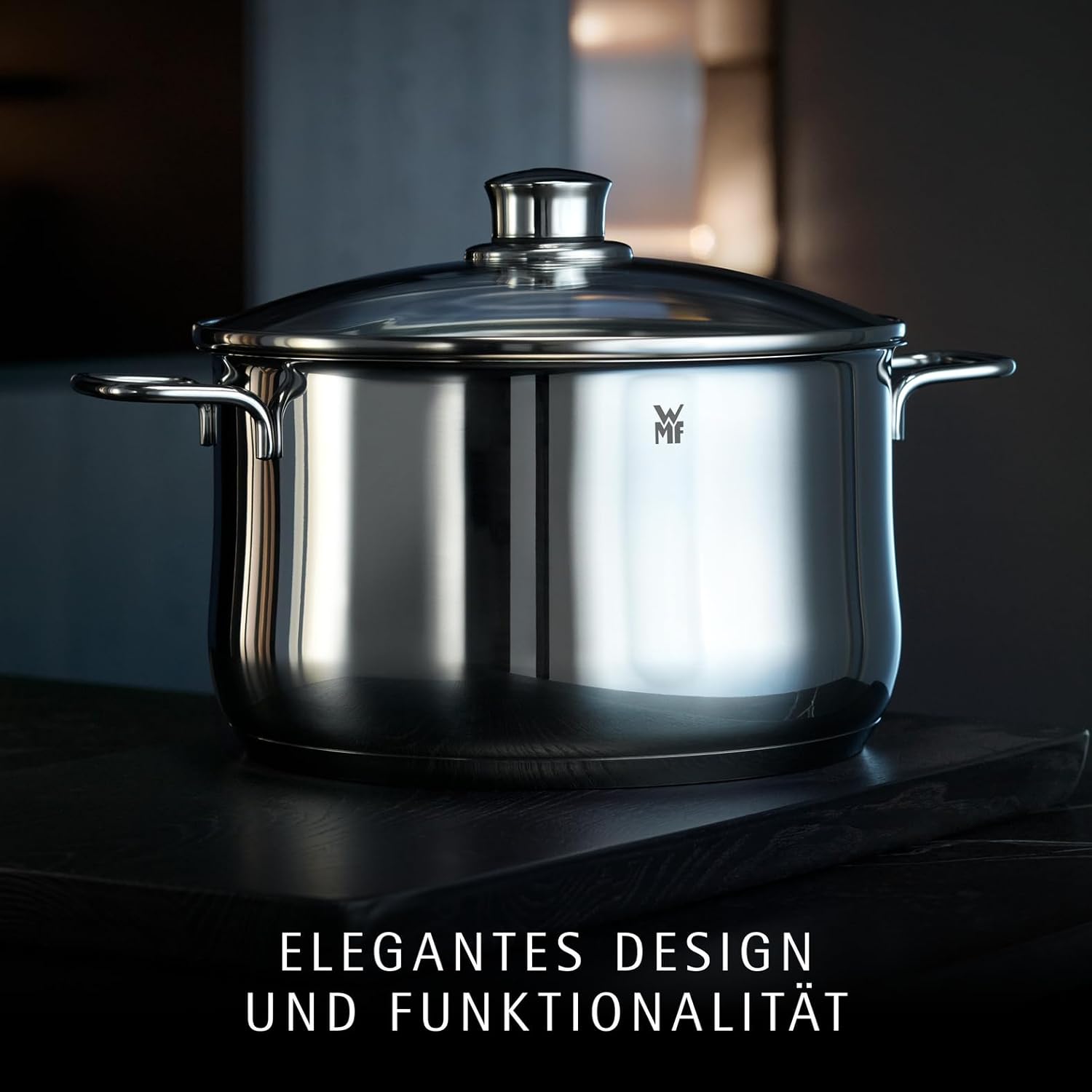 WMF Diadem Plus 5-teiliges Induktions-Kochtopf-Set mit Glasdeckel, Cromargan-Edelstahl poliert, Induktions-Topf-Set, unbeschichtet – Bild 2