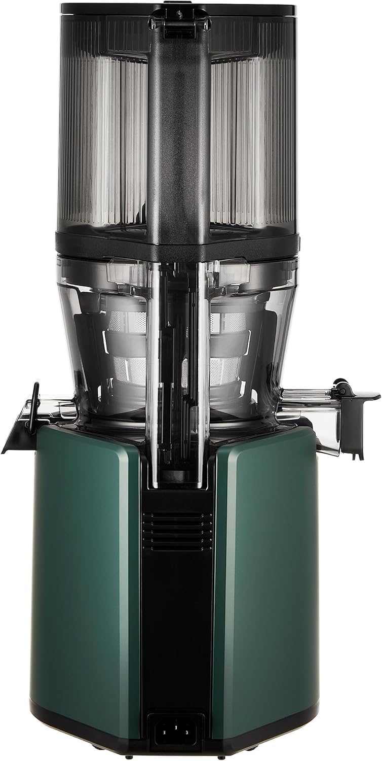Hurom Slow Juicer | Entsafter für Gemüse und Obst | H320N | Elektrische Kaltpresse | Leiser Motor | Leicht zu reinigen mit großem Behälter und Siebfilter 2 L | 200 Watt | BPA-frei | Dunkelgrün – Bild 11