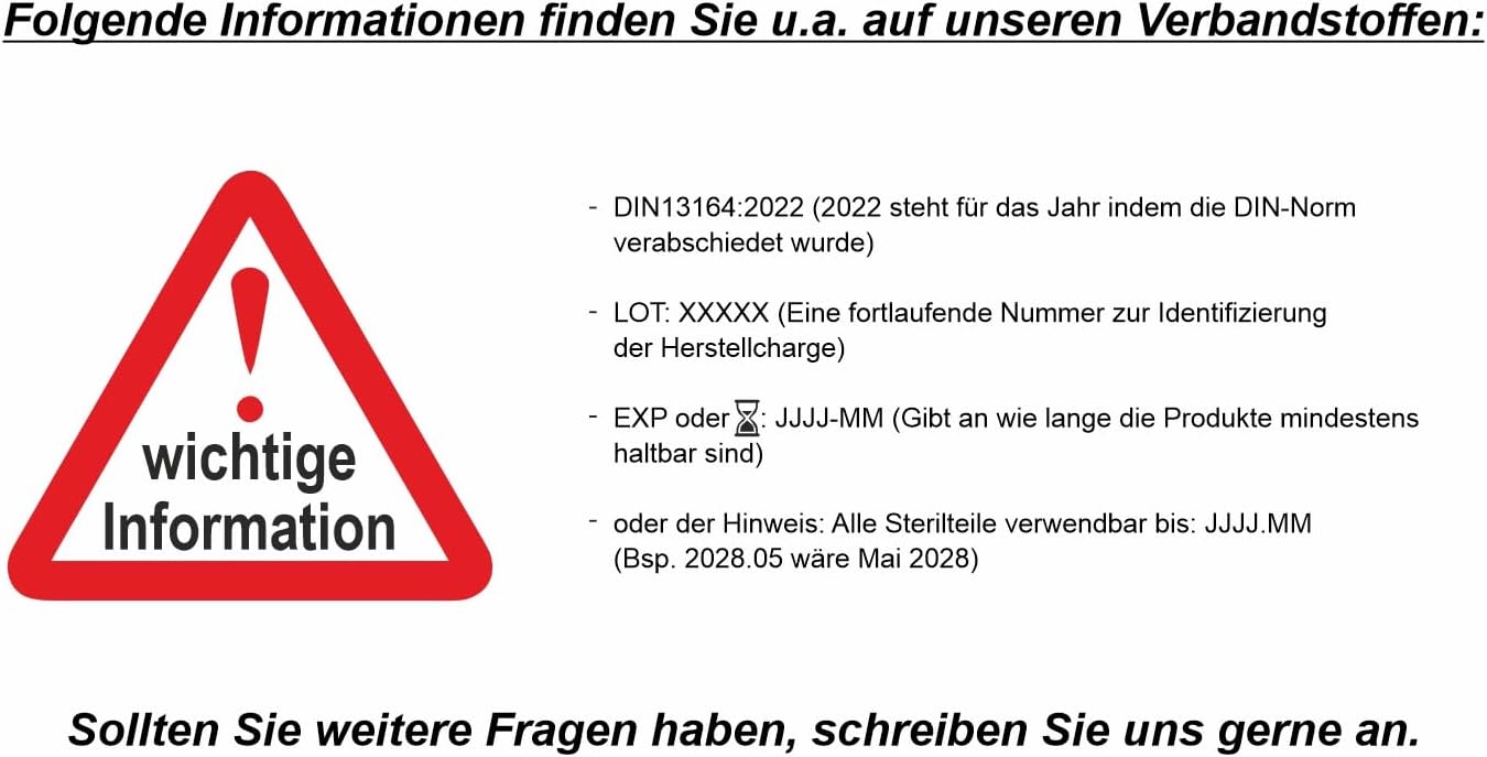 Rau Auto-Kombitasche rot (3 in 1) aktuell 2026 – alles inklusive: Warndreieck + Warnweste + Verbandstasche DIN 13164 + Masken – geprüfte StVO-Konformität – europaweit einsetzbar – Pannen-Set – Bild 6