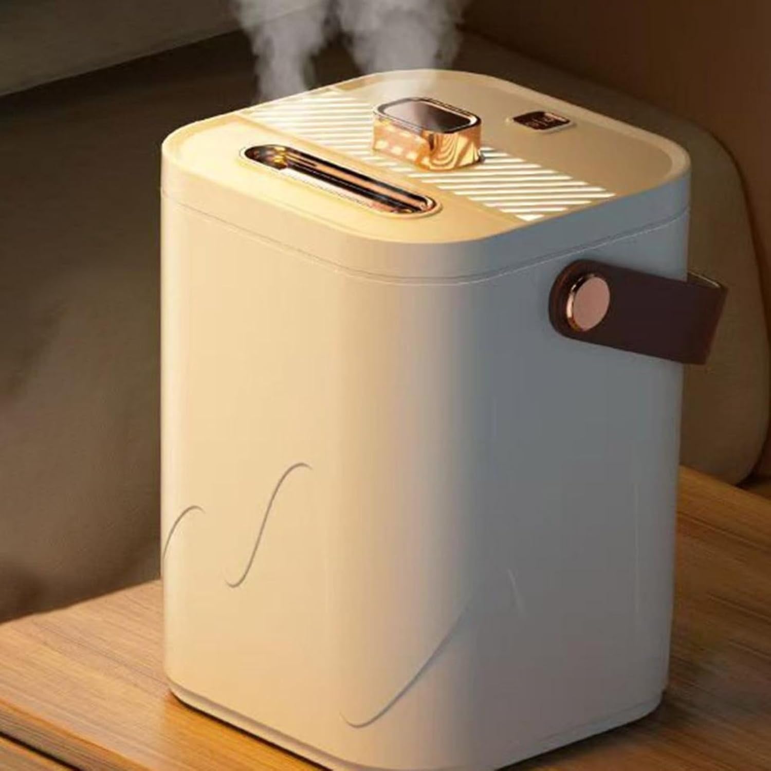 Tragbarer Luftbefeuchter, 1800 ml, großes Fassungsvermögen, Doppelspray, wiederaufladbar, leiser Betrieb, einstellbare Einstellungen, automatische Abschaltung, für Schlafzimmer, Heimbüro – Bild 2