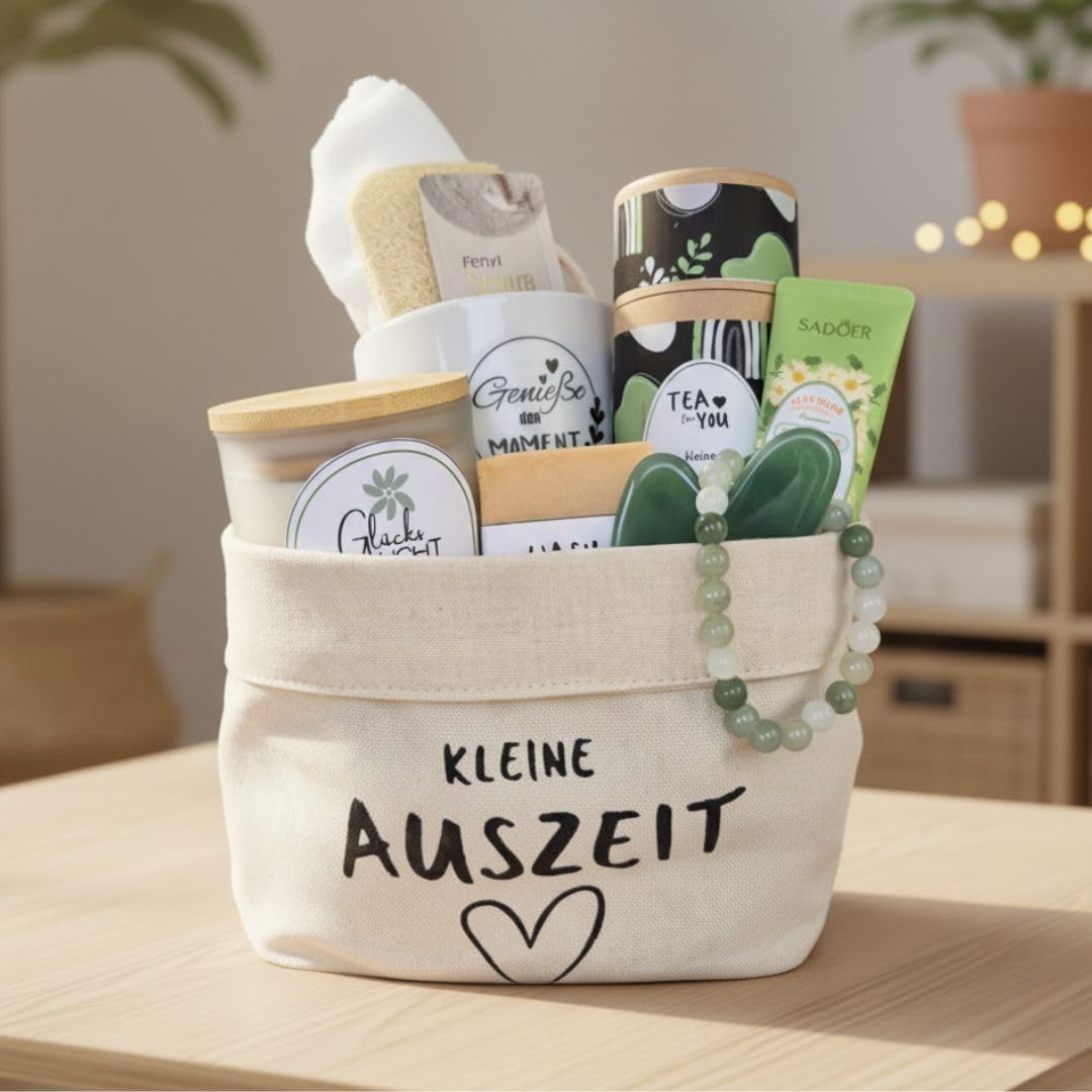 Wellness-Geschenkset für Frauen Kleine Auszeit | Wellness-Geschenkkorb Frau | Geschenk in Geschenktüte | Geschenke für Freundin | Geburtstagsgeschenk für Frauen | Entspannungsgeschenk – Bild 5