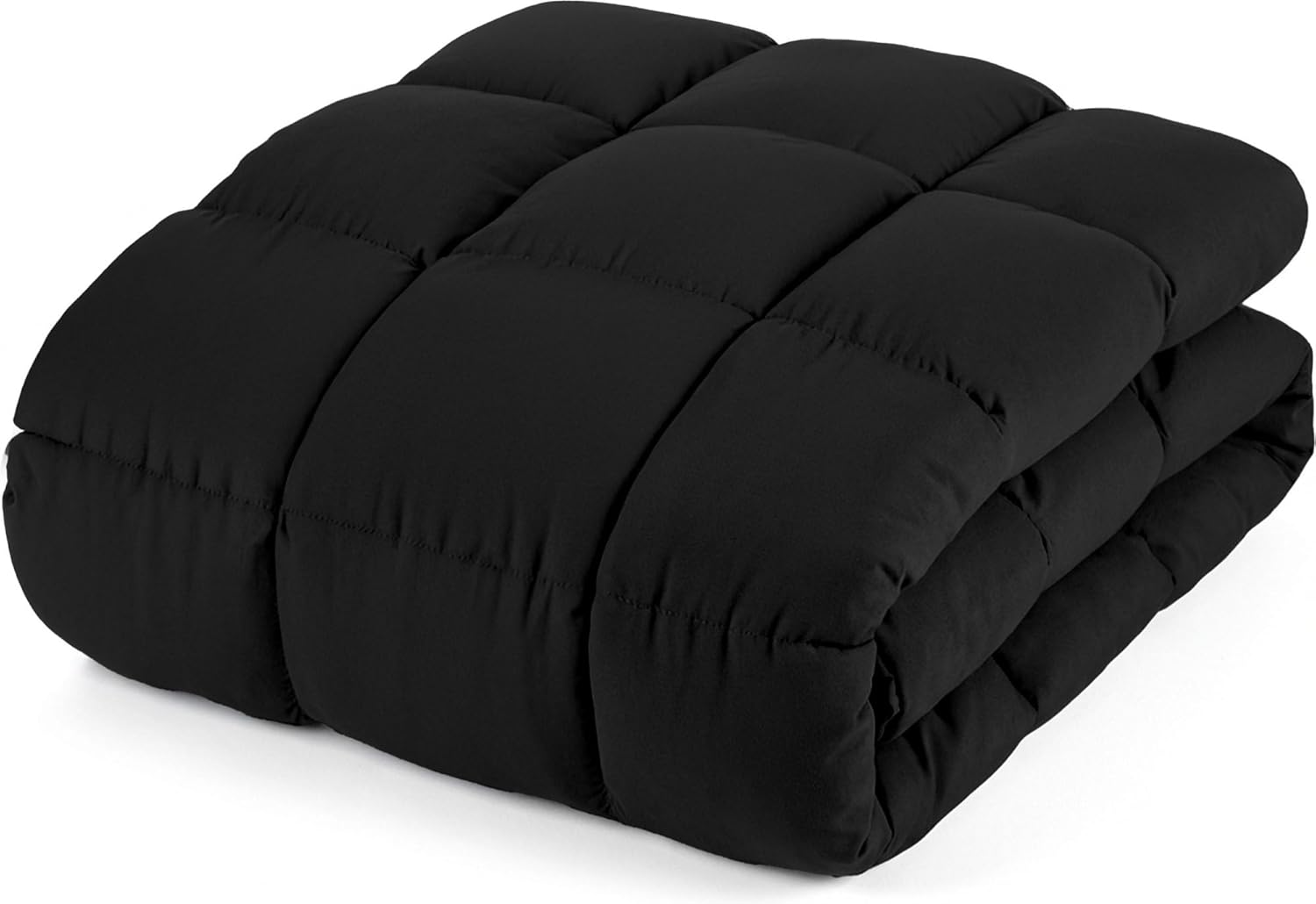 Gewichtsdecke 8 kg, Mikrofaser-Therapiedecke, 150 x 200 cm, 7-Lagen-System mit Glasperlen, Öko-Tex-zertifiziert, für besseren Schlaf und Stressabbau, Schwarz – Bild 2