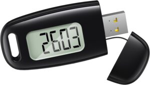 3D Schrittzähler, USB Aufladbar Wa...
