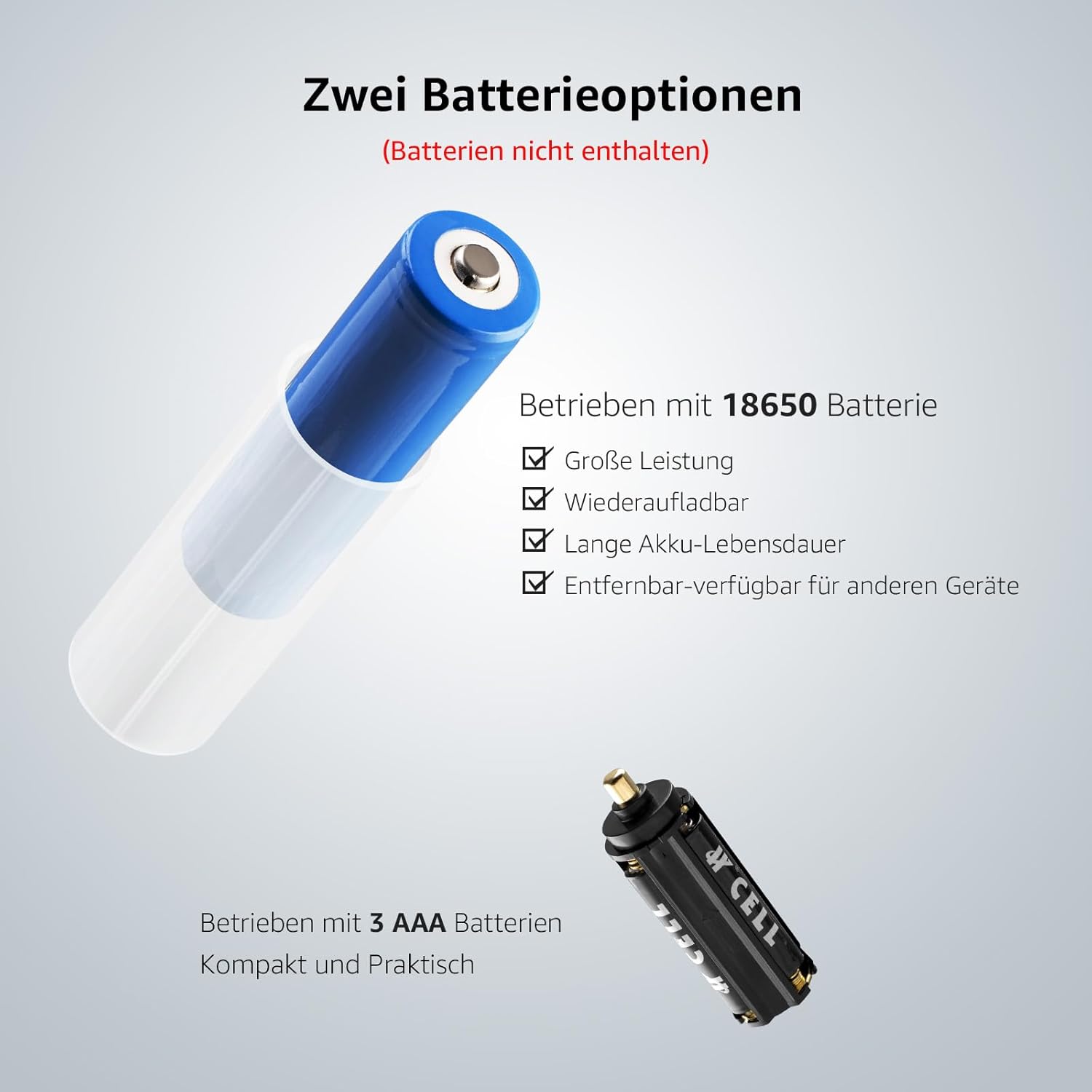 Lepro LED-Taschenlampe, LE2050, extrem hell mit Clip, zoombare Taschenlampe mit 5 Modi, wasserdichte Taschenlampe für Camping, Outdoor, Wandern, Angeln, Geschenk, 2 Stück – Bild 4