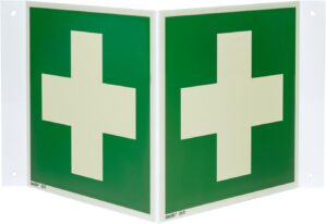 Erste-Hilfe-Nasenschild/Winkelschil...