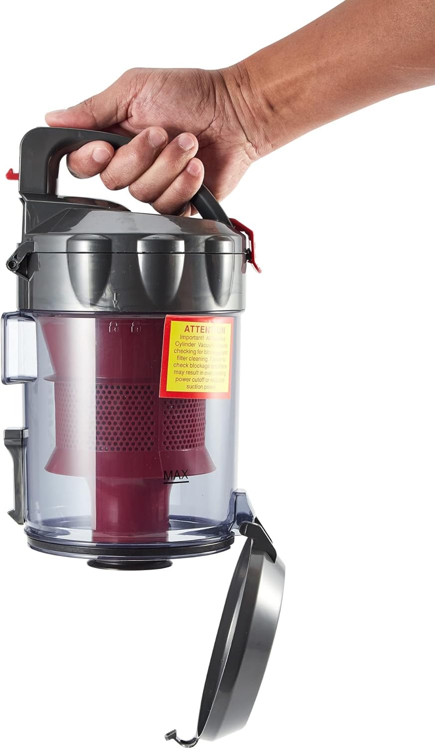 Akitas 800 W Beutelloser Staubsauger ohne Beutel mit starker Saugleistung und deutschem Wessel-Werk 2-in-1-Bürstenkopf für Hartböden und Teppiche – Bild 4