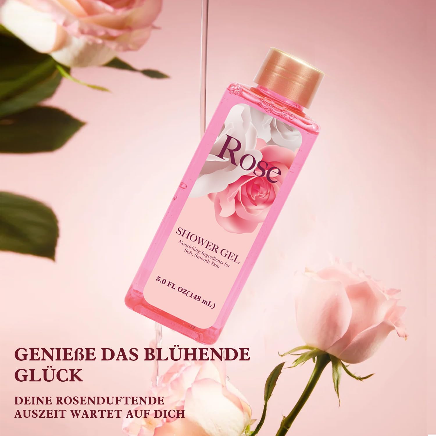 Spa Luxetique Spa-Geschenksets für Frauen, 6-teiliges Rosen-Badeset mit Becher, Geburtstagsbox, Geschenke für Sie – Bild 5