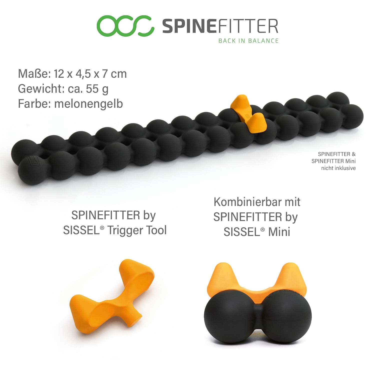 Spinefitter by Sissel Trigger-Tool, punktueller Druckaufbau, effektive Schmerzlinderung & Lösung von Verspannungen, robustes Material, ideal für Rückengesundheit & Fitness, leicht und mobil – Bild 3