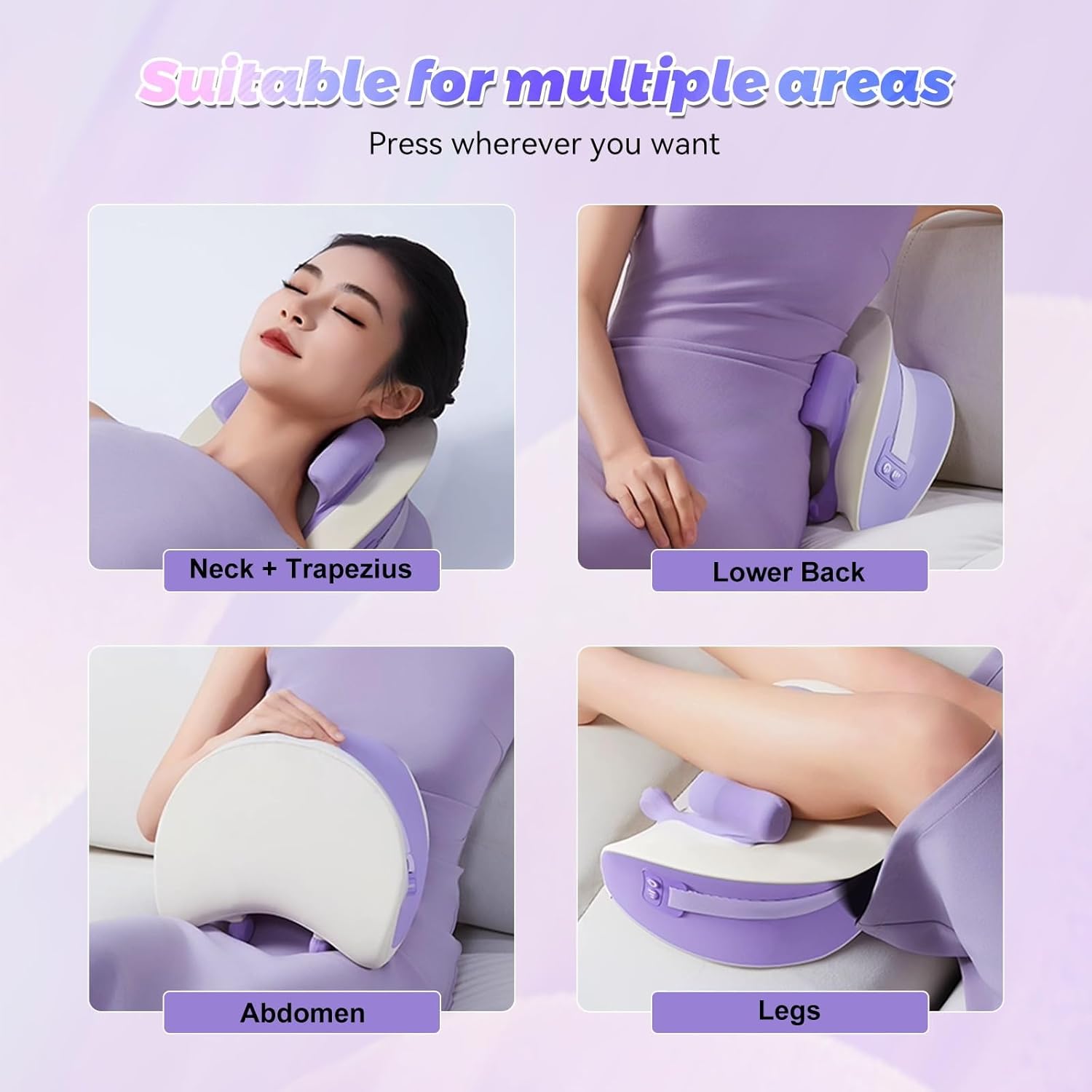 Nackenmassagegerät, Nackenmassagegerät mit Wärme, Shiatsu-Massagegerät, Simulation einer Fingermassage, kann zum Massieren verschiedener Körperteile verwendet werden, Geschenke für Männer und Frauen – Bild 6