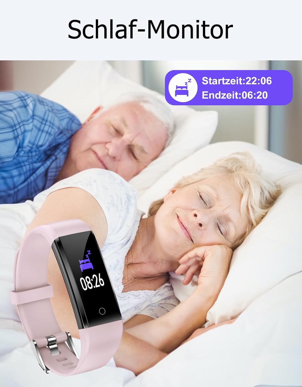 GRV Schrittzähler Uhr Ohne Bluetooth/Ohne Handy für Damen Herren Senioren Kinder,Fitness Tracker Fitnessuhr mit Schrittzähler Kalorienzähler,Schlafüberwachung Aktivitätstracker für Gehen Laufen – Bild 4