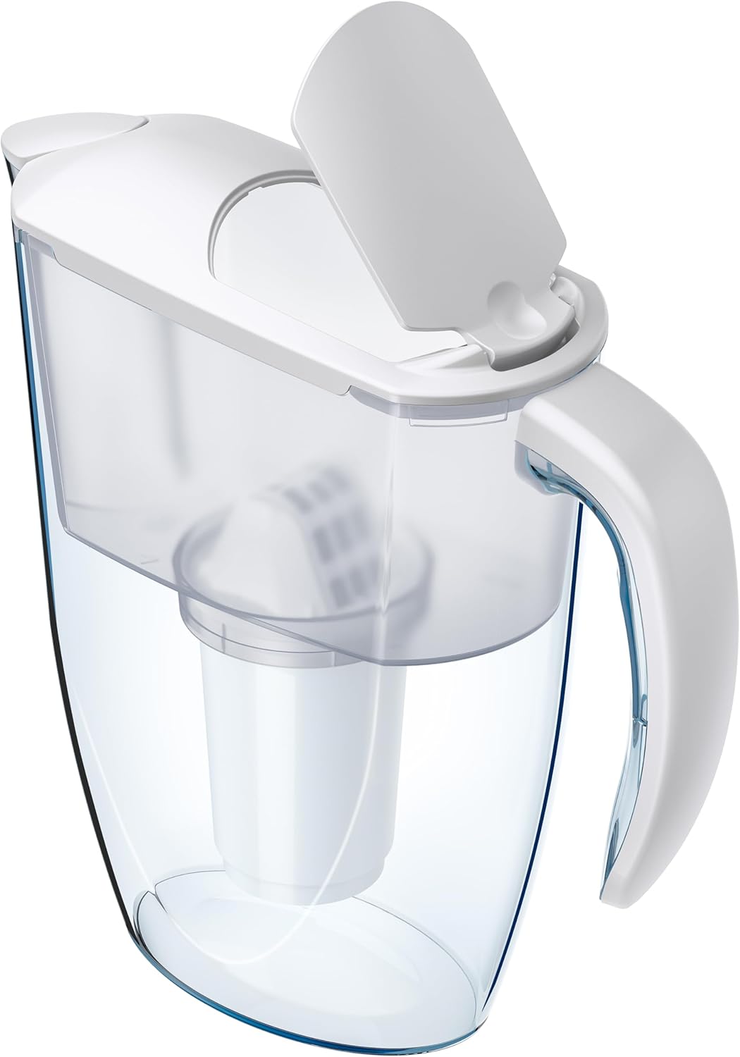 AQUAPHOR Smile White Wasserfilter inklusive 1 A5-Filter I Reduziert Kalk und Chlor I Karaffe für 2,9 LI Kompakter und leichter Wasserfilter I Tischwasserfilter I Passt in die Kühlschranktür – Bild 5