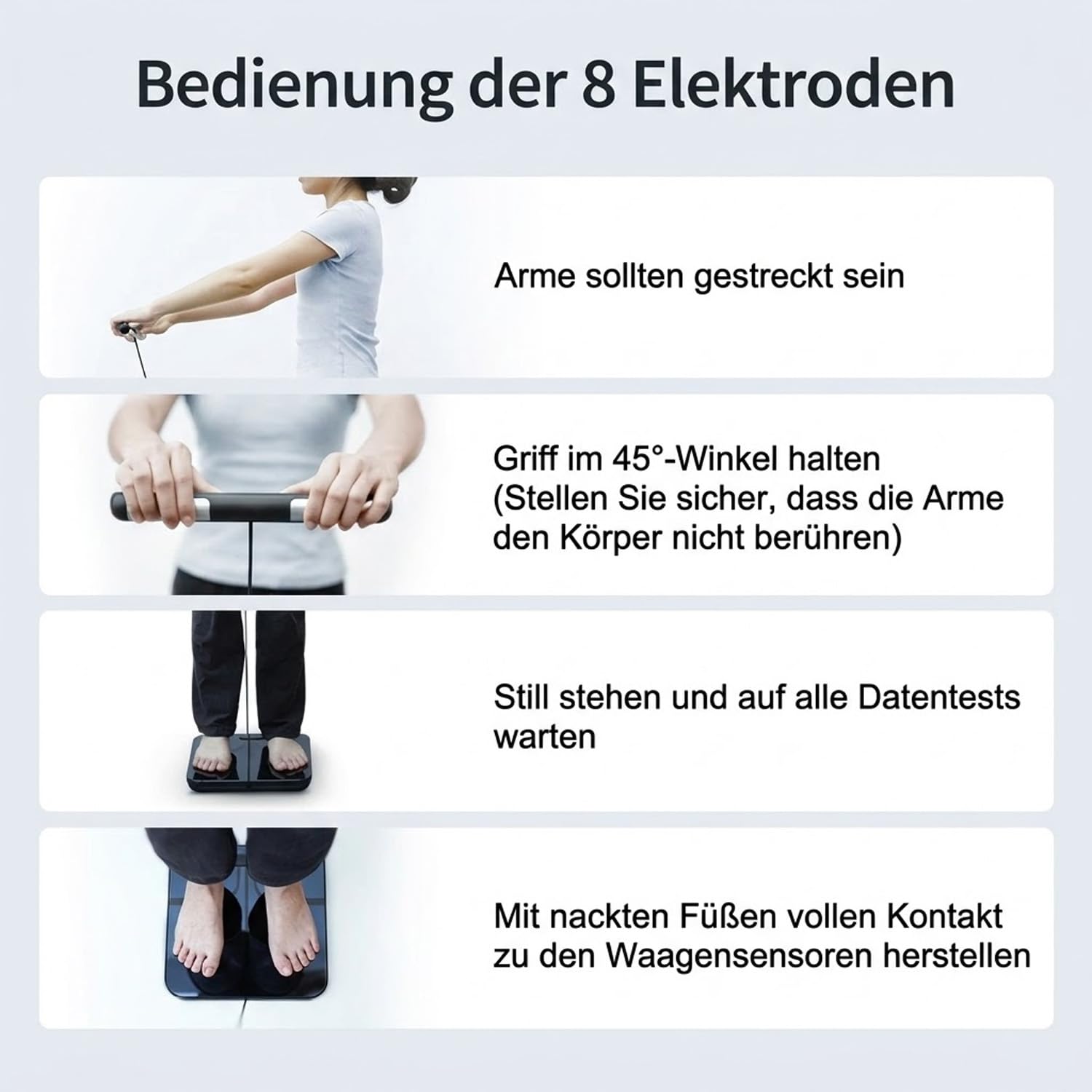 Hume Body Check Körperfettwaage mit 8 Frequenzsensoren, Smart Waage mit App Für Körperfett, Muskelmasse, Bmi, Personenwaage mit Körperfett, 28 Wichtige Kennzahlen Zur Körperzusammensetzung – Bild 2