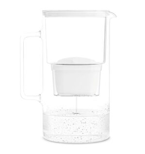 Wessper Wasserfilterkanne aus Glas,...