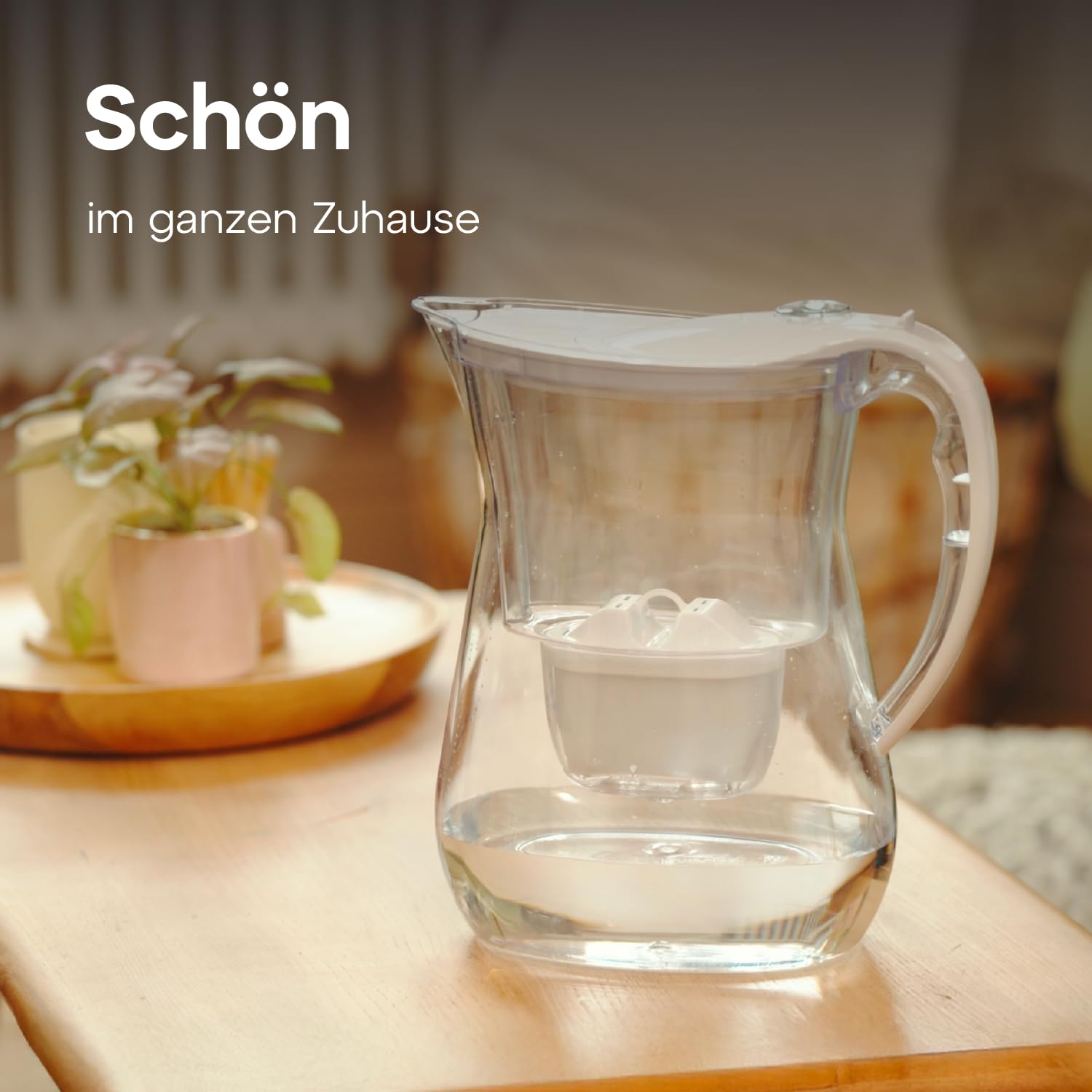 AQUAPHOR Lago Wasserfilterkanne 3,8 l mit 3 x Maxfor+ Kartusche, weiß – Bild 8