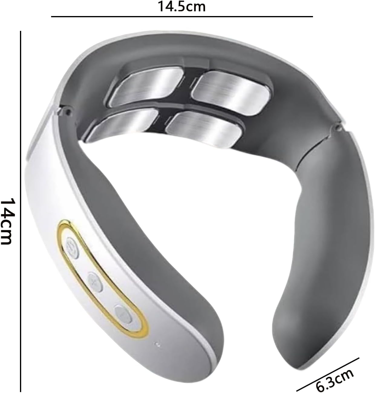 Neurotex Neck, 11-in-1 Nackenlösung, EMS Elektrisches Nackenmassagegerät mit Wärme, elektrische Impulse gegen Schmerzen & Verspannungen, 6 Modi, 9 Intensitätsstufen, für Büro Zuhause (Rot) – Bild 2